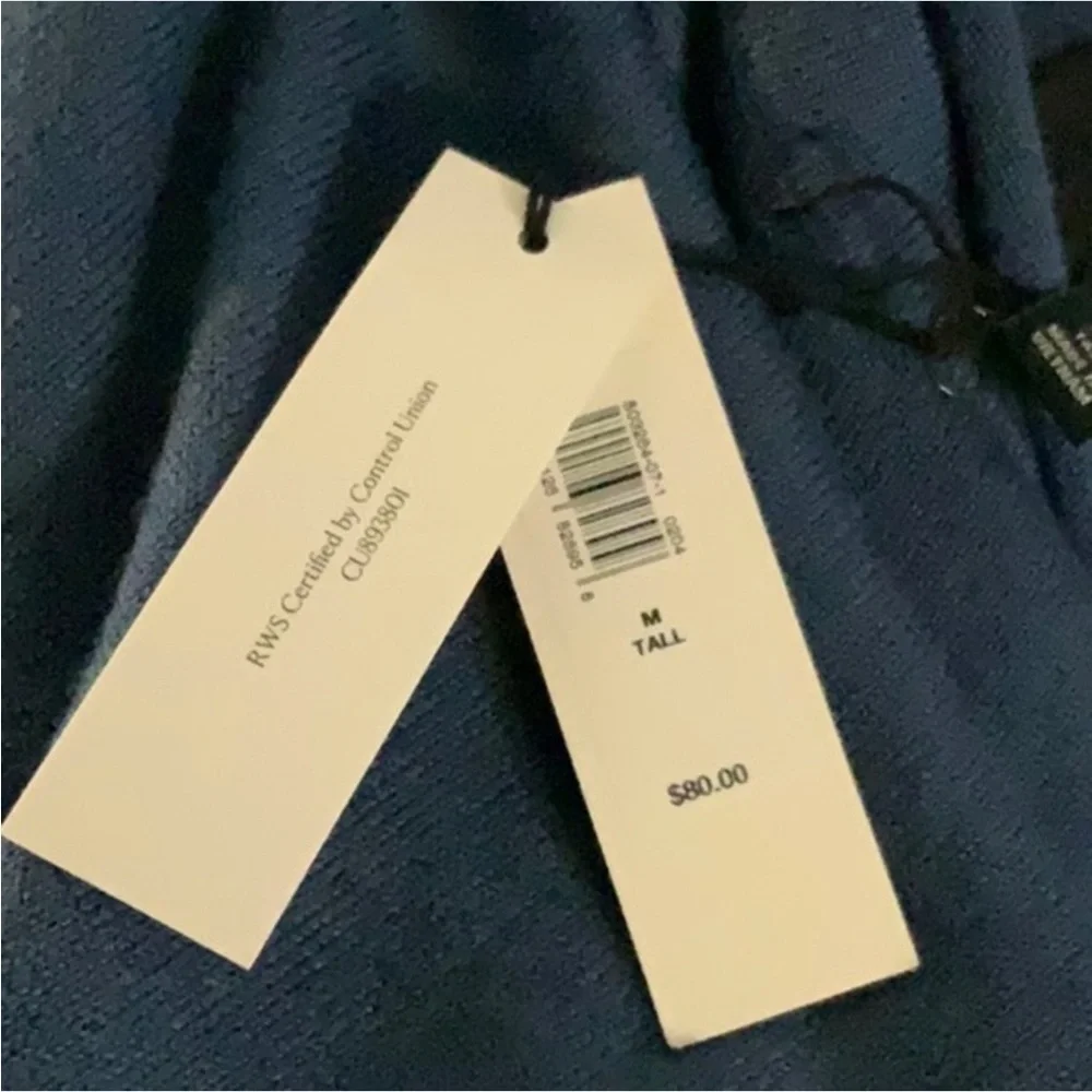 Banana Republic Italian Merino Crew Neck Sweater. NWT MEDIUM TALL